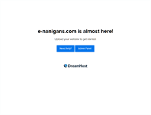 Tablet Screenshot of e-nanigans.com